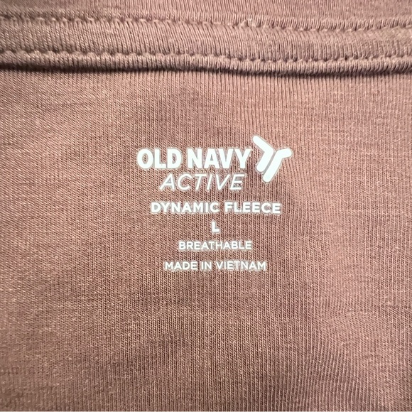 Old Navy brown cowel neck half zip sweatshirt size large L B150 - Picture 2 of 4